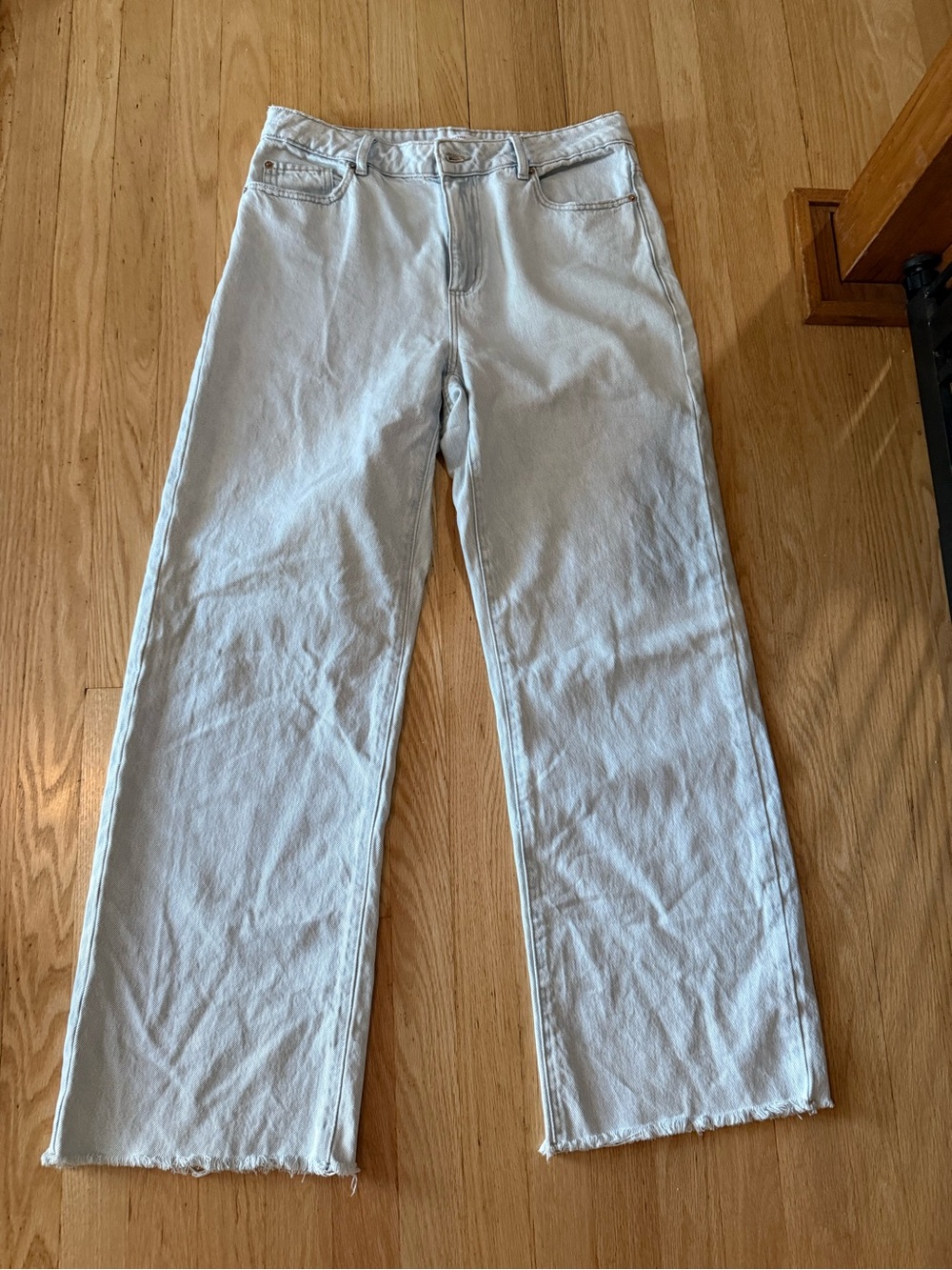 Garage Light Blue Wide-Leg Jeans